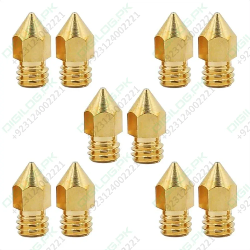 0.2mm 3d Printing Nozzle 3d Printer Accessories Mk8 Brass Nozzle In Pakistan