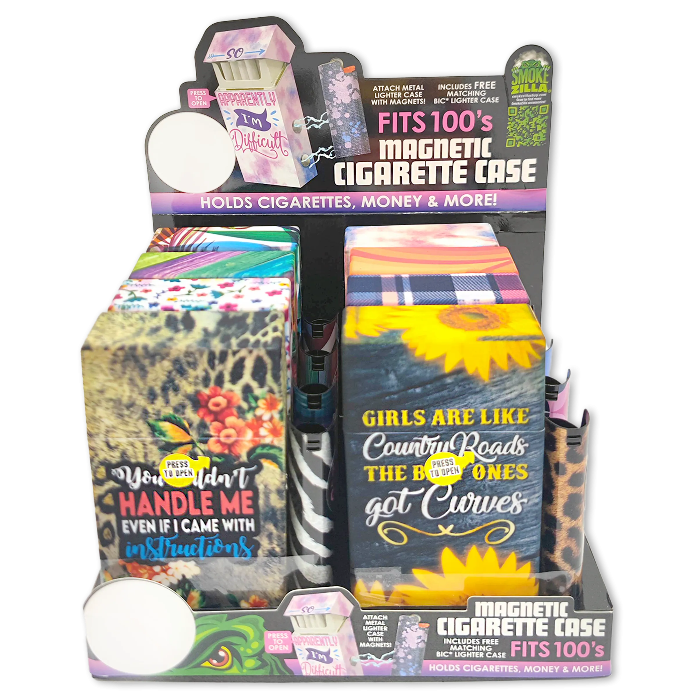 100s Cigarette Storage Case - 8 Pieces Per Retail Ready Display 23545