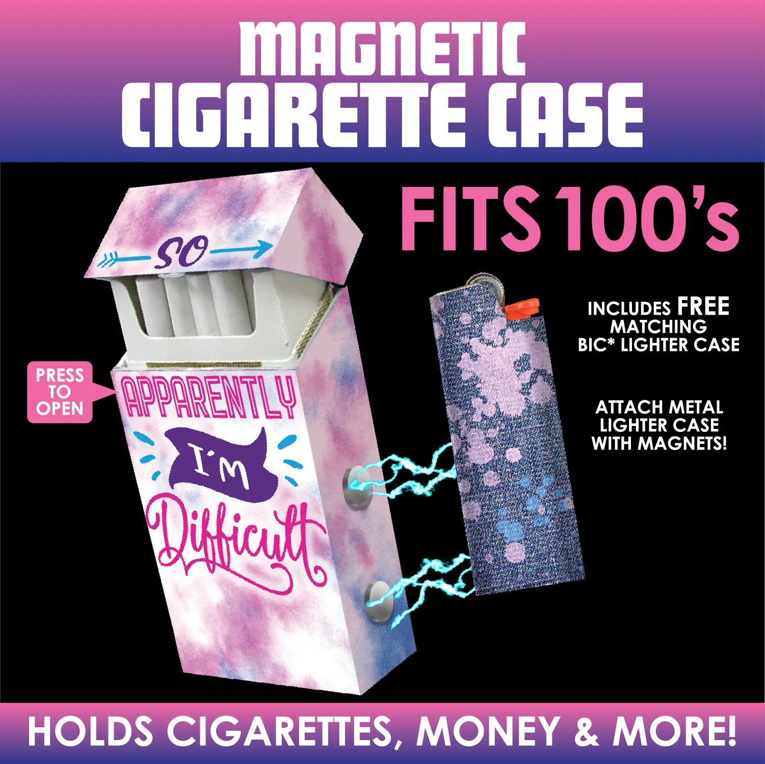 100s Cigarette Storage Case - 8 Pieces Per Retail Ready Display 23545