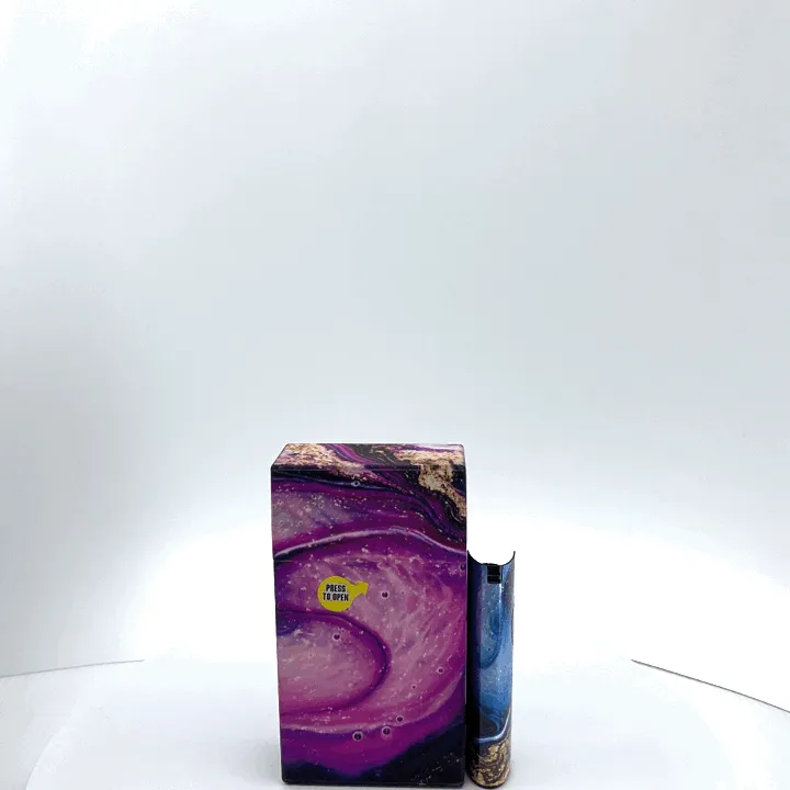 100s Cigarette Storage Case with Lighter Case- 8 Pieces Per Retail Ready Display 22841