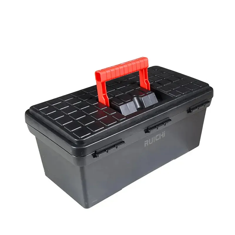 14 Inch Multi-functional Car Toolbox Double-layer Large Capacity Portable Hardware Storage Box Repair Tool Box Case Accessories