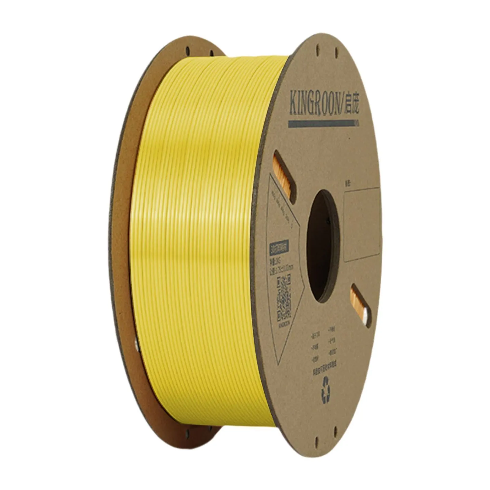 1.75mm Pla 3D Printers Filament Universal Accessories Neatly Wound Clog Free Yellow
