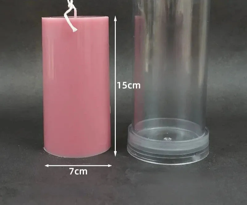 3D Flat Head Column Candle Making For Home Decoration