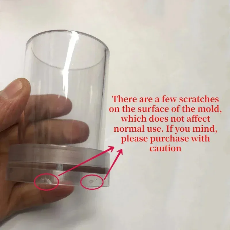 3D Flat Head Column Candle Making For Home Decoration
