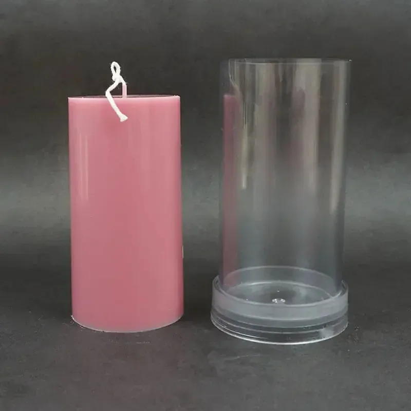 3D Flat Head Column Candle Making For Home Decoration
