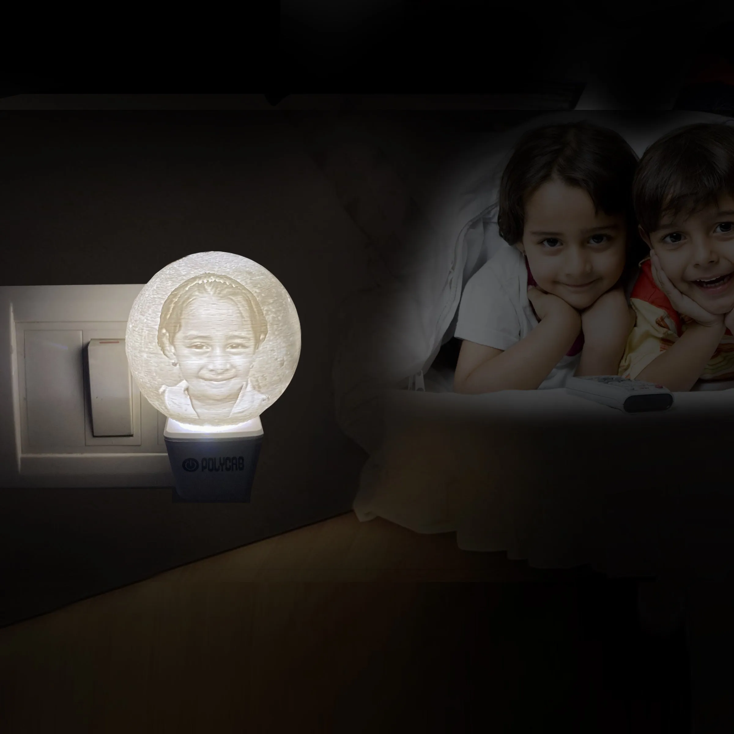 3D Moon Plug Lamp