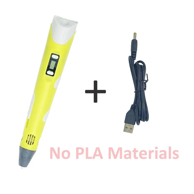 3D Pen Printing Draw Pencil Toy OLED Display Art Craft Print PLA/ABS Filaments 3D Drawing Printer For Kids/Adults Creative Paint