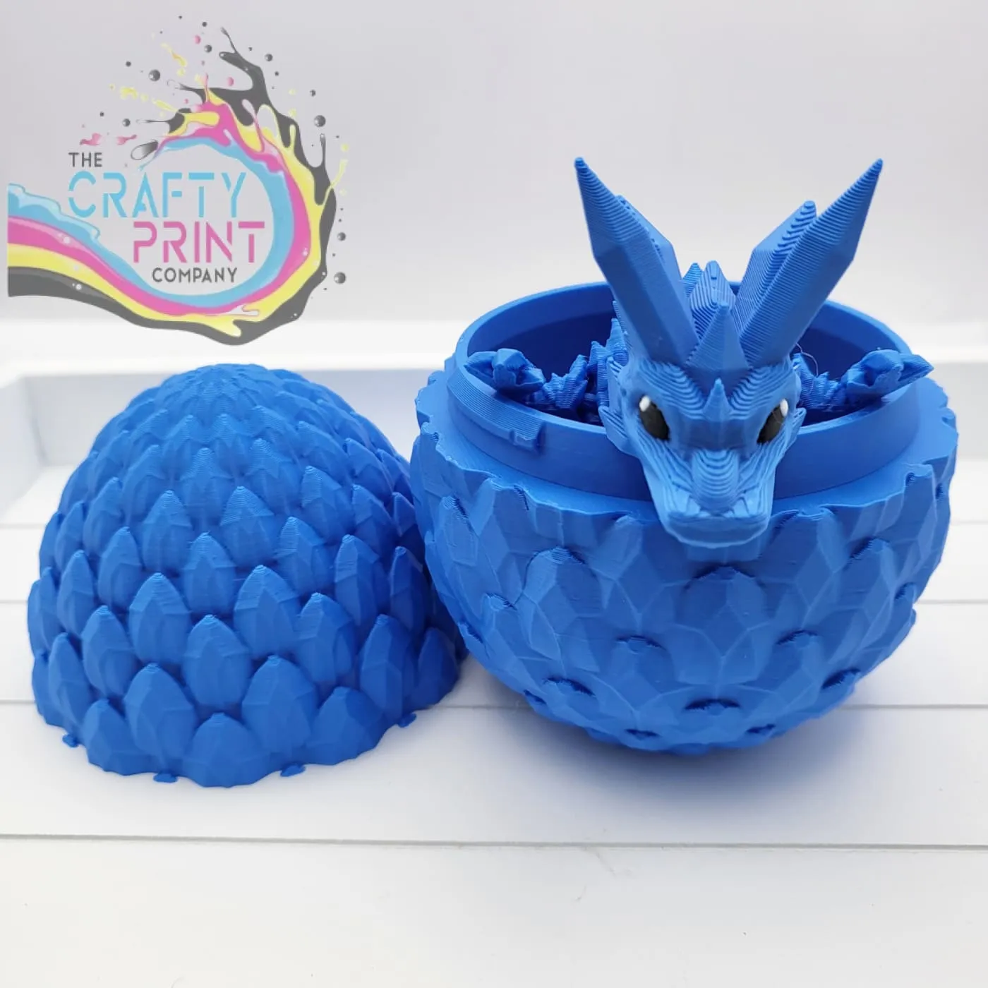 3D Printed Baby Crystal Dragon and Egg