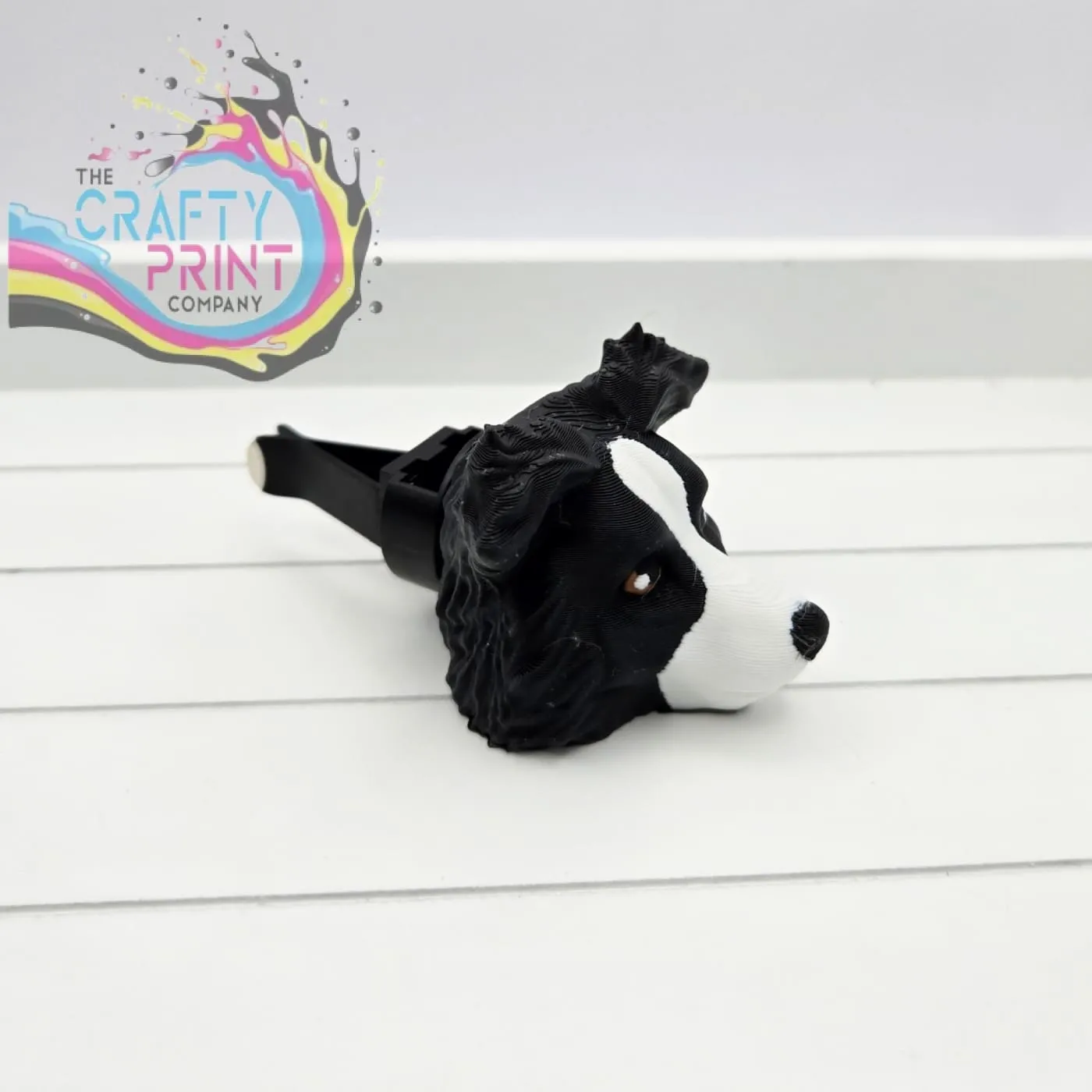 3D Printed Border Collie Dog Car Air Freshener Vent Clip