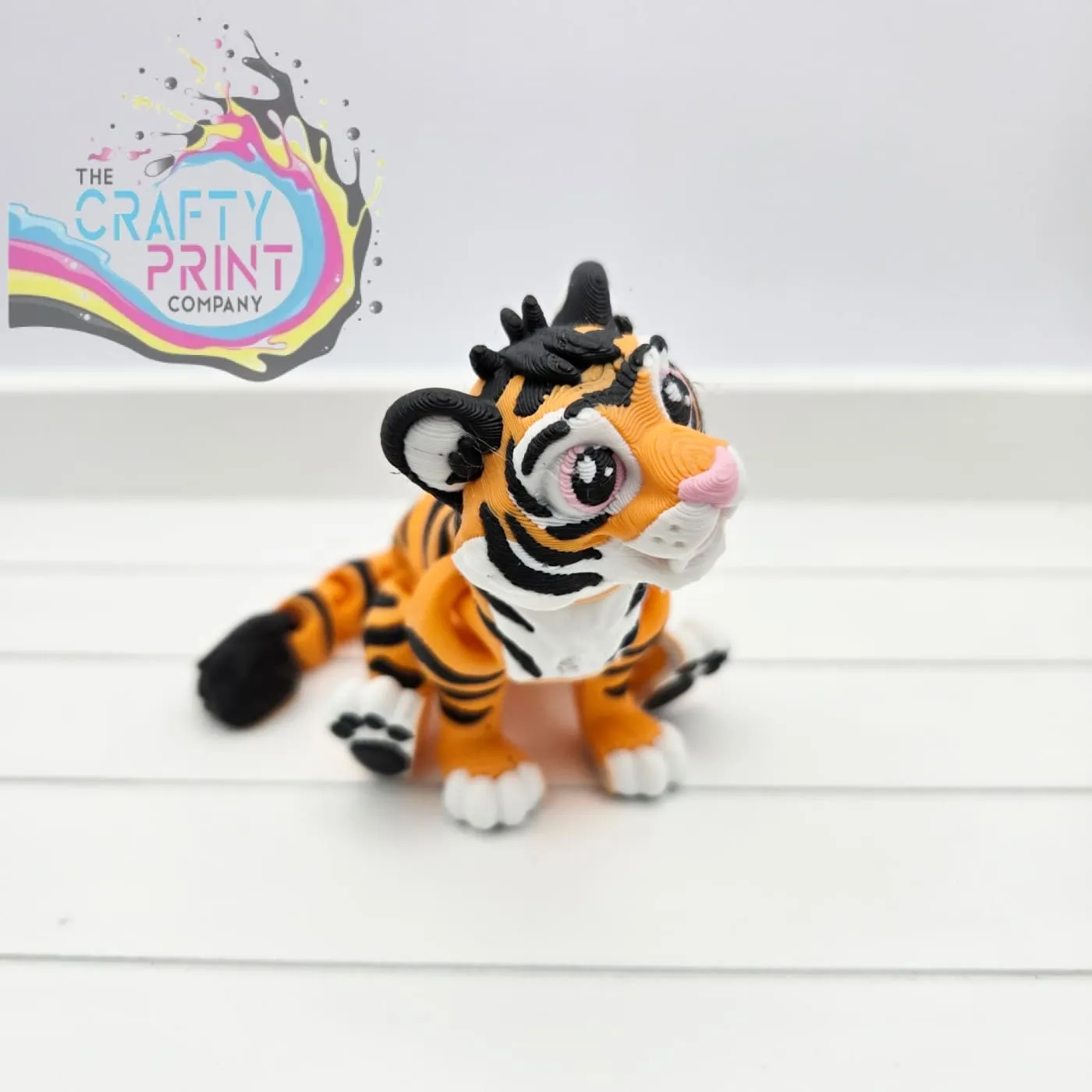 3D Printed Cute Tiger Articulated Fidget