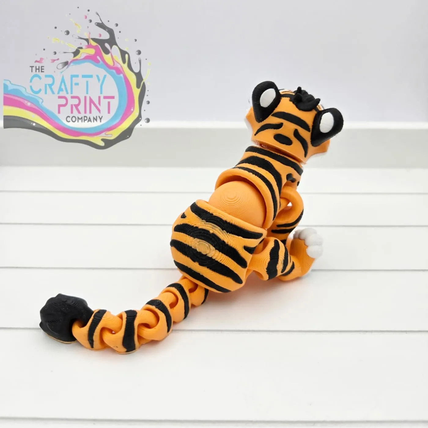 3D Printed Cute Tiger Articulated Fidget