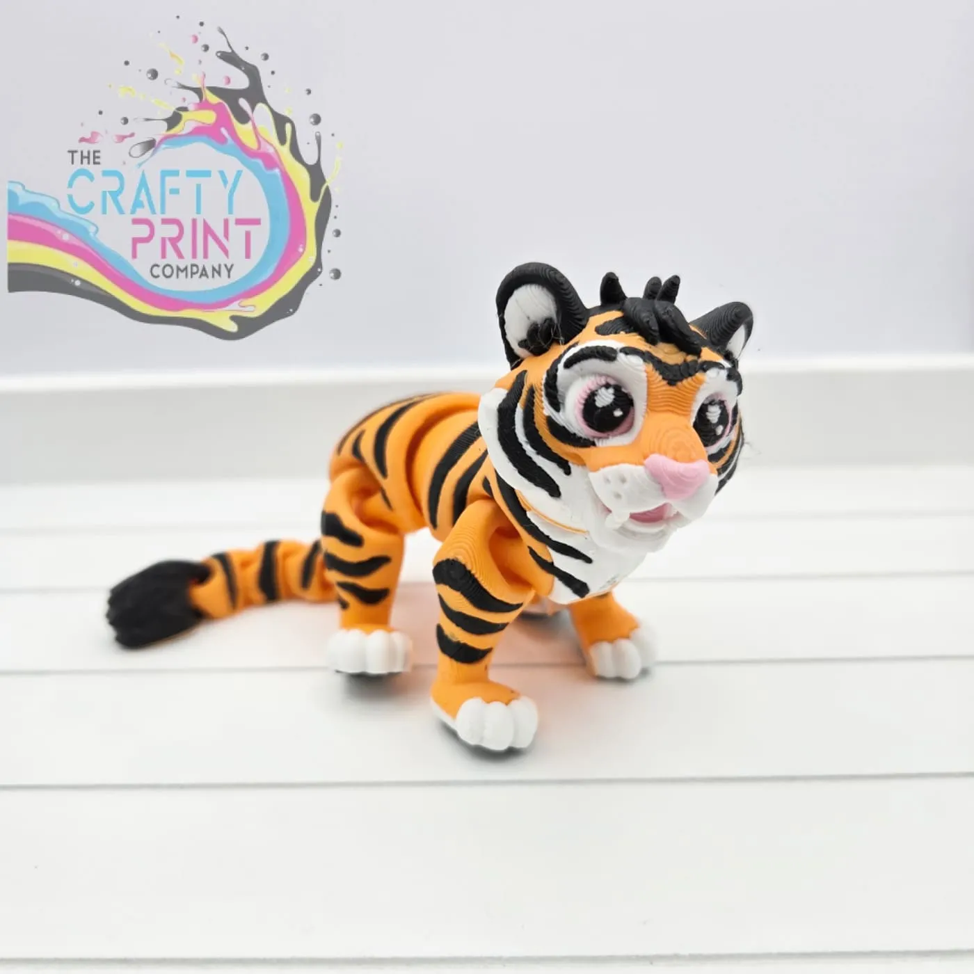 3D Printed Cute Tiger Articulated Fidget