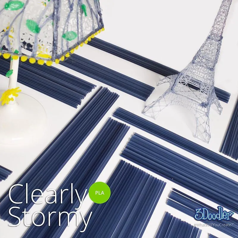 3Doodler Filament PLA - Clearly Stormy