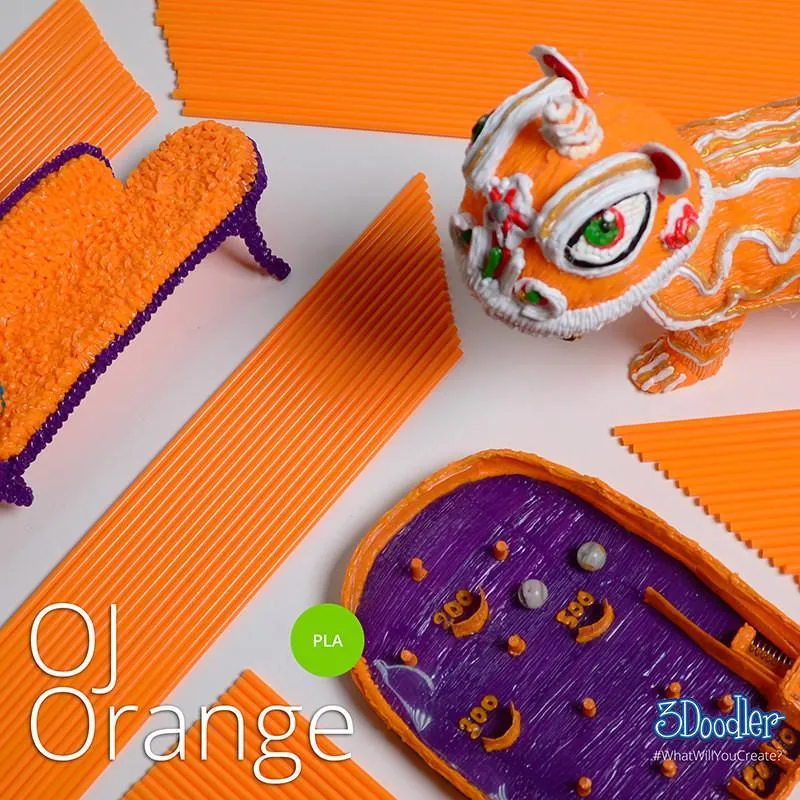 3Doodler Filament PLA - OJ Orange