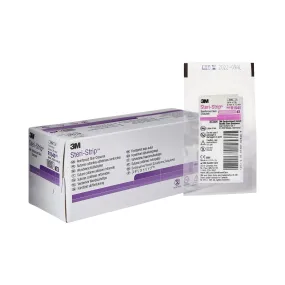 3M Steri-Strip Skin Closure Strips, Non-Woven Material, Reinforced Strip, White, 1 Box of 50