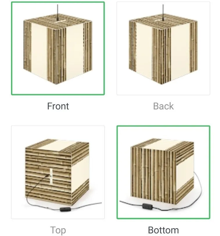 4 styes Bamboo Poles 3D Printed Square Cube Lamp,Contemporary/Modern/Trendy Light Feature/Home Decor Gifts, stackable, Vertical/Horizontal