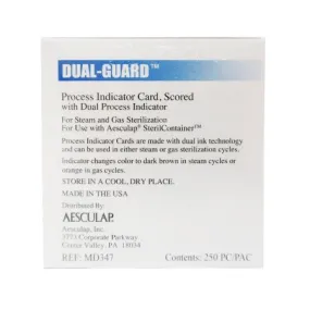Aesculap® Sterilization Process Indicator Card Steam / EO Gas - Aesculap  Mfr# MD347