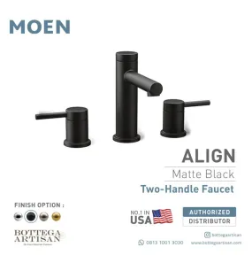 Align Two Handle Faucet Matte Black T6193BL