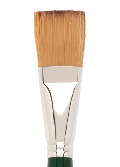 American Journey Interlocked Synthetic Brush - Flat, Size 1-1/4"