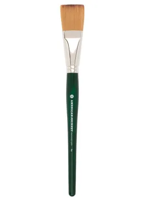 American Journey Interlocked Synthetic Brush - Flat, Size 1-1/4"