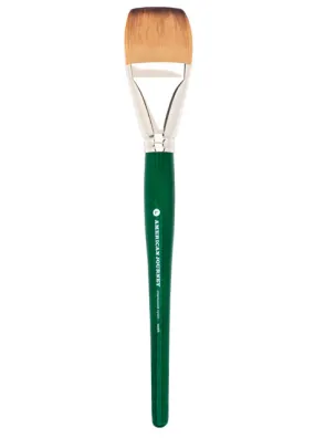 American Journey Interlocked Synthetic Brush - Round-Handled Wash, 2"