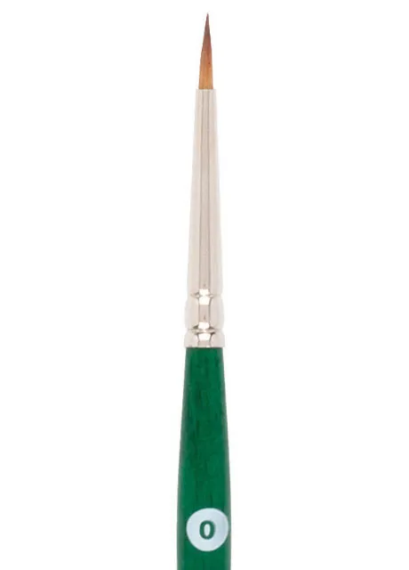 American Journey Interlocked Synthetic Brush - Round, Size 0