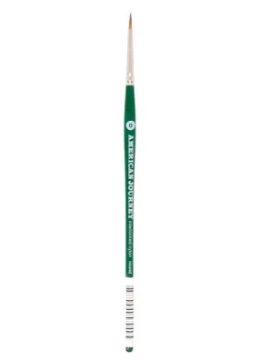 American Journey Interlocked Synthetic Brush - Round, Size 0