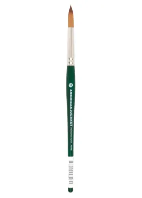 American Journey Interlocked Synthetic Brush - Round, Size 10