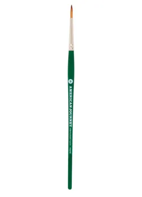 American Journey Interlocked Synthetic Brush - Round, Size 3