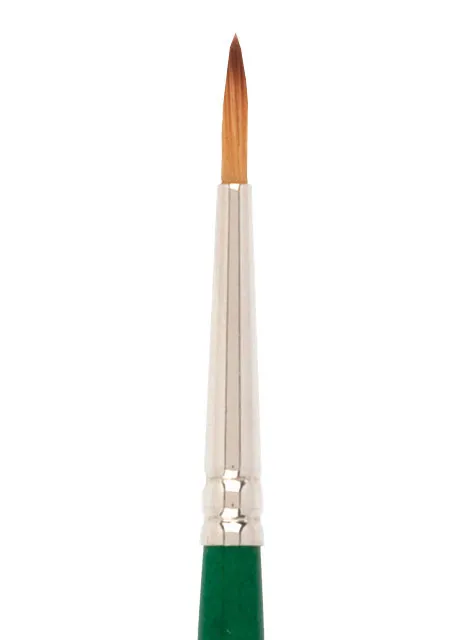 American Journey Interlocked Synthetic Brush - Round, Size 3