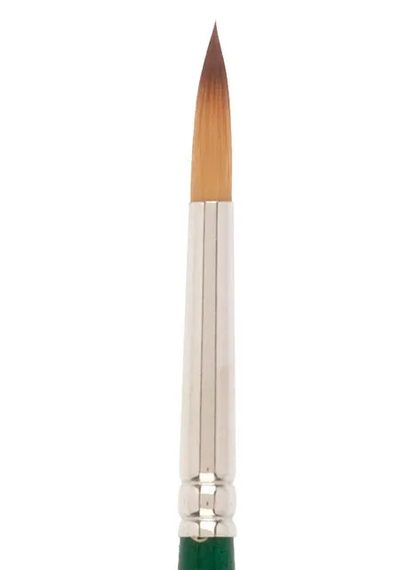 American Journey Interlocked Synthetic Brush - Round, Size 8
