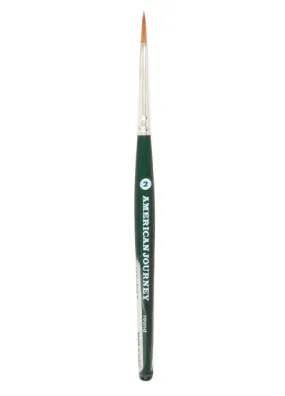 American Journey Interlocked Synthetic Brush - Travel Round, Size 2