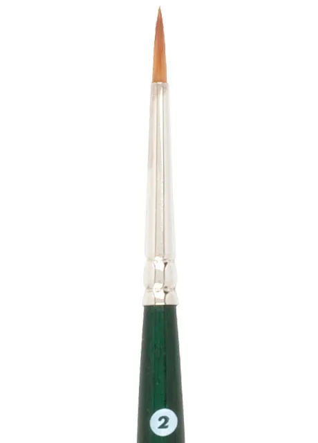 American Journey Interlocked Synthetic Brush - Travel Round, Size 2