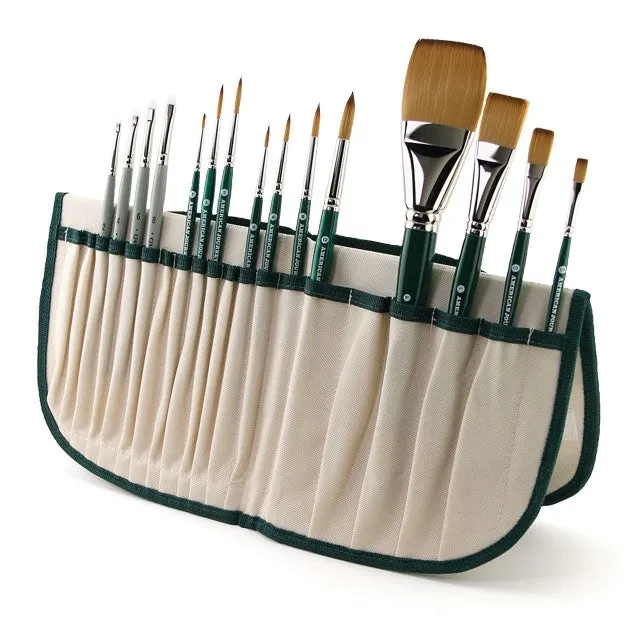 American Journey Interlocked Synthetic Combo Brush Set