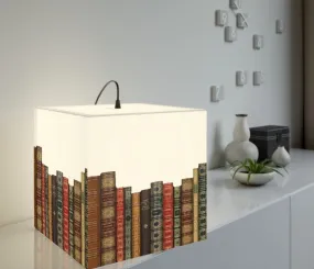 Ancient Books Spines 3D Printed Square Cube Lamp,Contemporary/Modern/Trendy Light/Home Decor Gifts, Stackable Lights