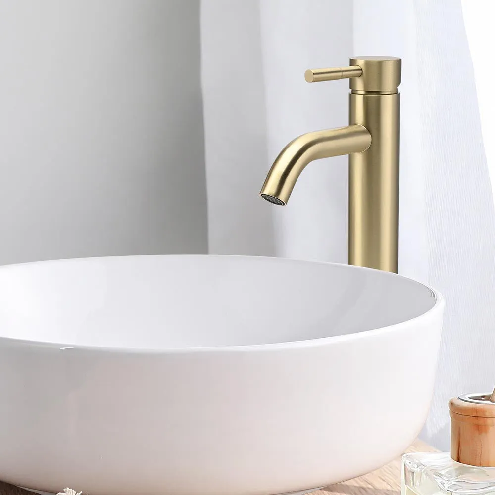 Aquaterior Modern Tall Bathroom Vessel Faucet 12"H