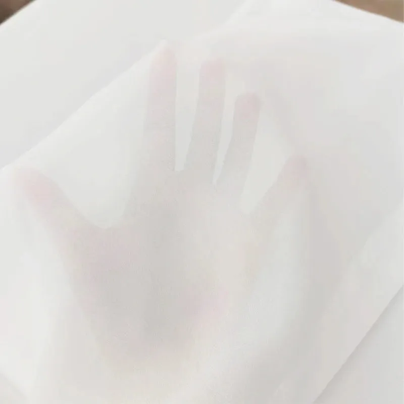 Asazal Solid White Tulle Luxurious Curtains