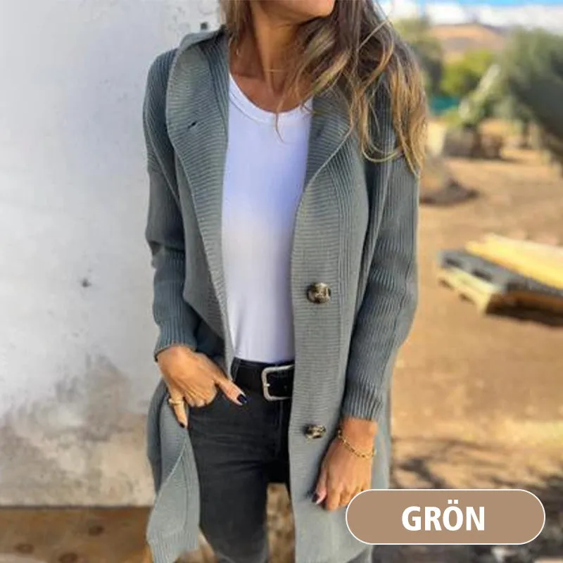🎉Autumn Hot Sale🎉Button-down cardigan with hood for women