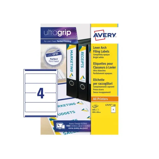 Avery Filing Labels 200 x 60 mm