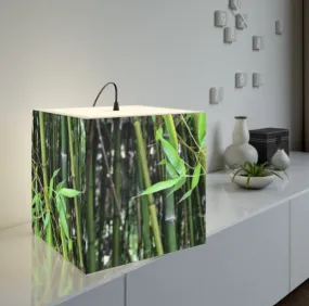 Bamboo Bush 3D Printed Square Cube Lamp,Contemporary/Modern/Trendy Light Feature/Home Decor Gifts, stackable, Vertical/Horizontal
