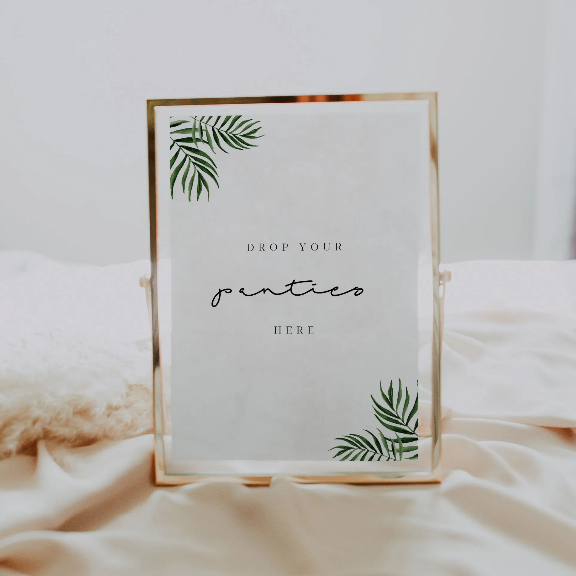 BEACH | Bachelorette Drop your Panties Sign