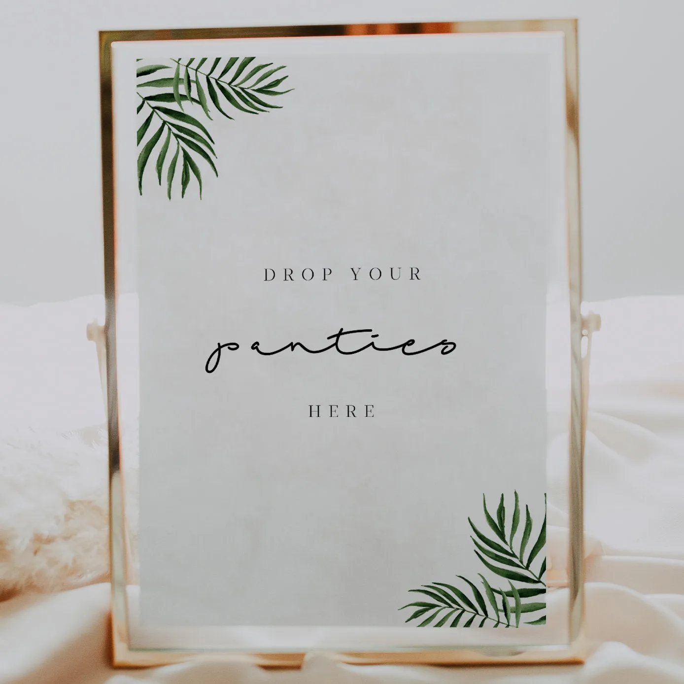 BEACH | Bachelorette Drop your Panties Sign