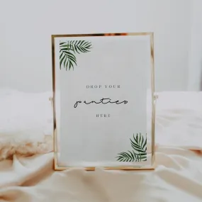 BEACH | Bachelorette Drop your Panties Sign