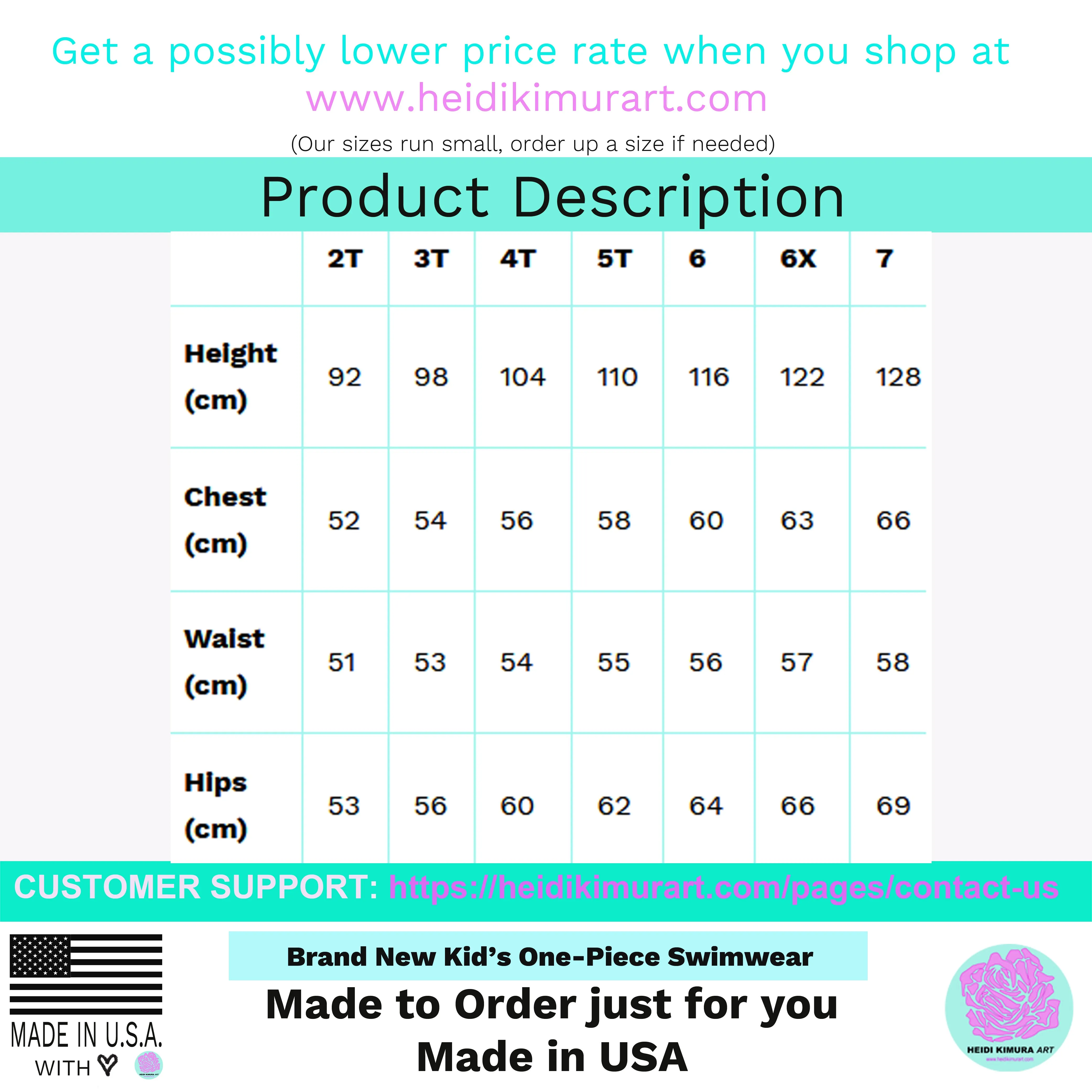 Black Cat Print Girl's Swimsuit, Cute Cats Kids Swimwear- Made in USA/EU (US Size: 2T-7)