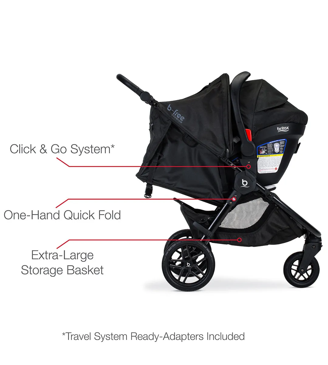 Britax B-Free   Endeavours Travel System - Clean Comfort