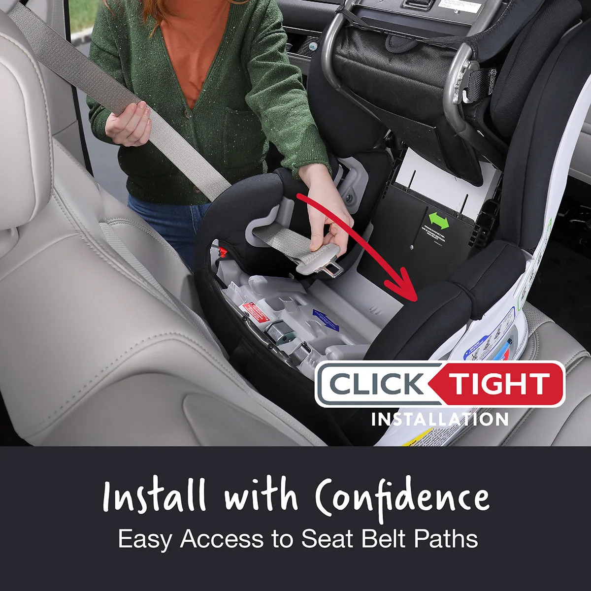 Britax Boulevard ClickTight Convertible Car Seat - Black Contour (SafeWash)