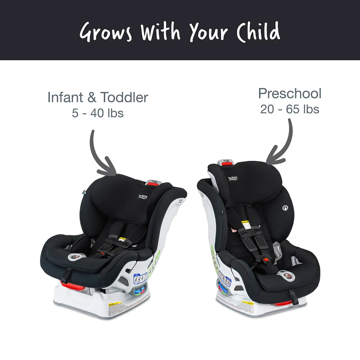 Britax Boulevard ClickTight Convertible Car Seat - Black Contour (SafeWash)