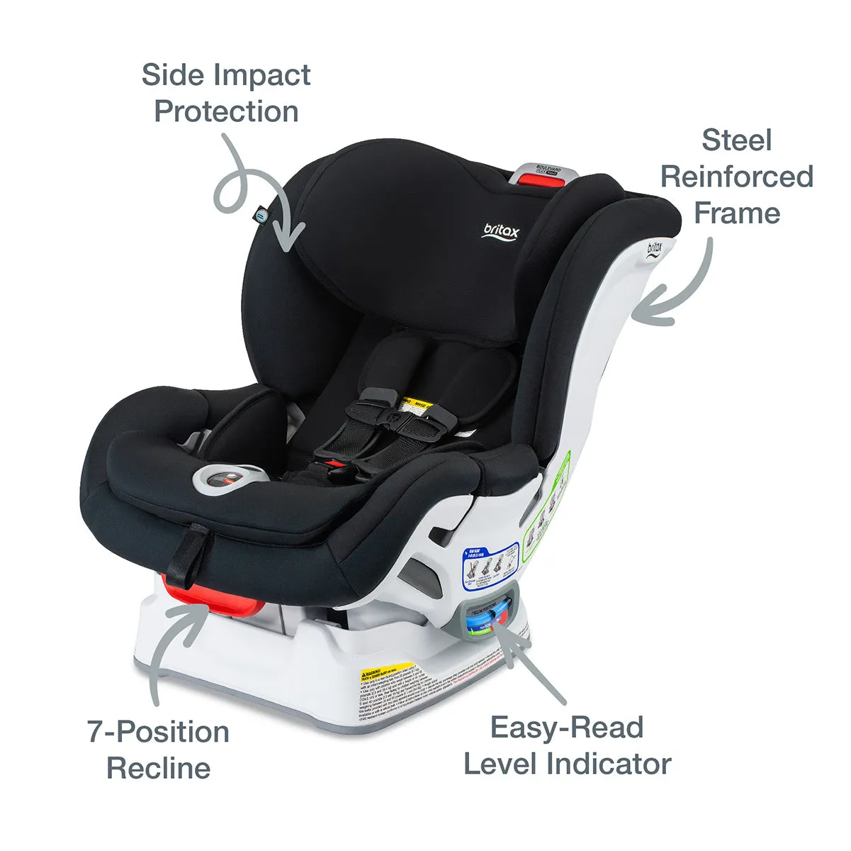 Britax Boulevard ClickTight Convertible Car Seat - Black Contour (SafeWash)