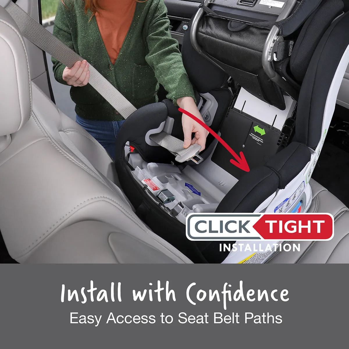 Britax Boulevard ClickTight Convertible Car Seat - Gray Contour (SafeWash)