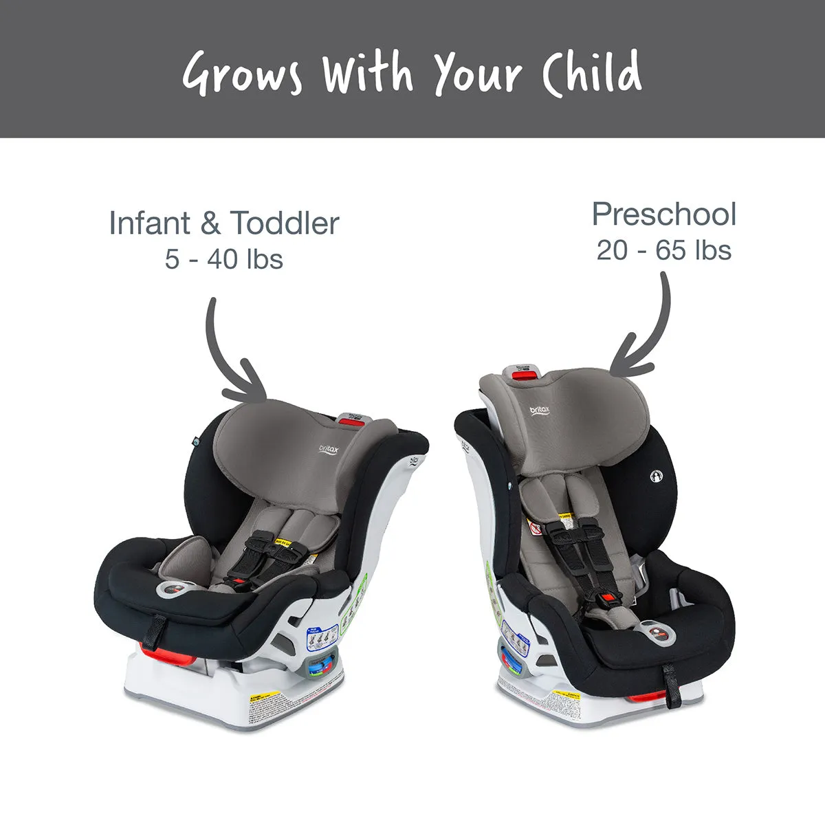 Britax Boulevard ClickTight Convertible Car Seat - Gray Contour (SafeWash)
